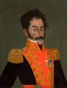 Portrait of Simón Bolívar, c. 1823. Artist: Gil de Castro, José (1785-1837)