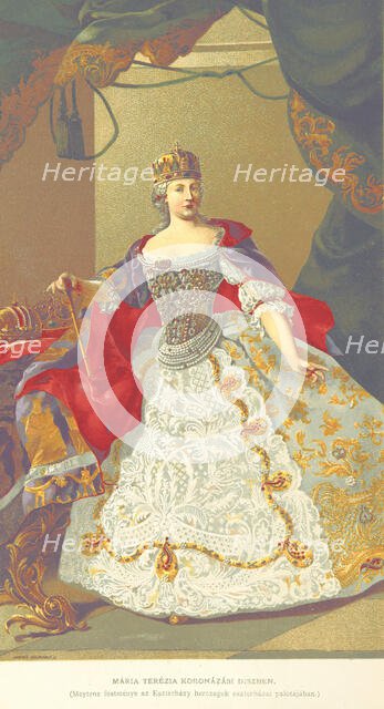 Maria Theresa in Coronation Dress..., 1895. Creator: Unknown.