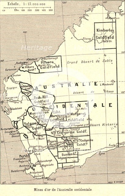 ''Mines d'or de l'Australie occidentale; Les Terres Du Pacifique', 1914. Creator: Unknown.