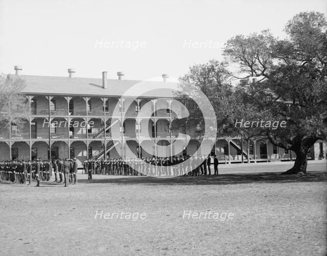 Inspection day, Fort Monroe, Old Point Comfort, Va., c1905. Creator: Unknown.