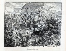 Ziska in Battle, 1882. Artist: Anonymous  