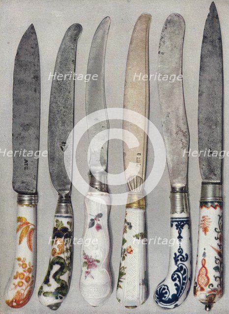'Porcelain Knife Handles', 1912. Artist: Unknown.
