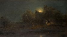 Moonlight Scene, 1800-1850. Creator: Unknown.