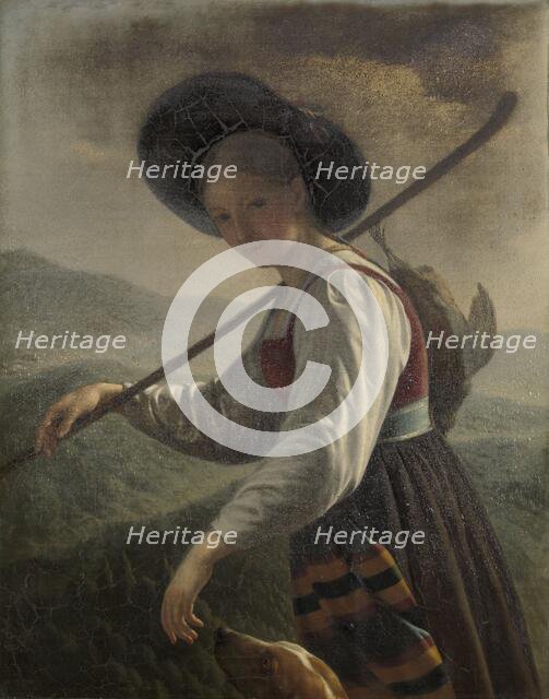 Swiss Peasant Woman, 1820-1821. Creator: Cornelis Cels.
