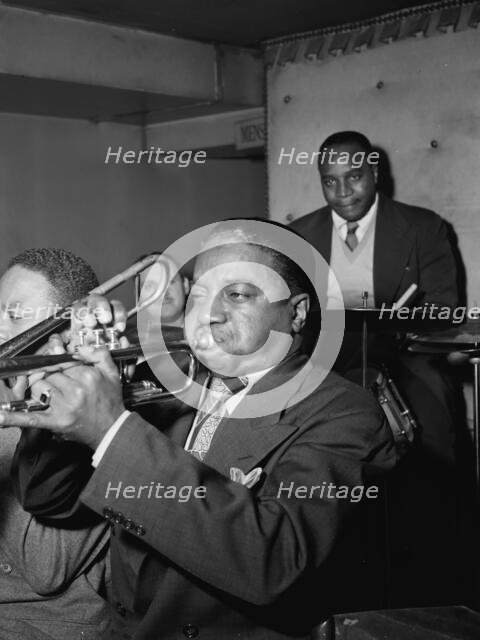 Portrait of Hot Lips Page, Jimmy Ryan's (Club), New York, N.Y., ca. June 1947. Creator: William Paul Gottlieb.