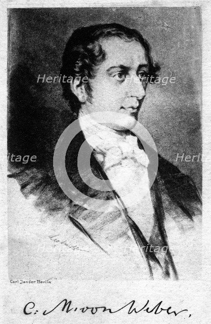 Carl Maria von Weber (1786-1826), German composer, 20th century. Artist: Unknown
