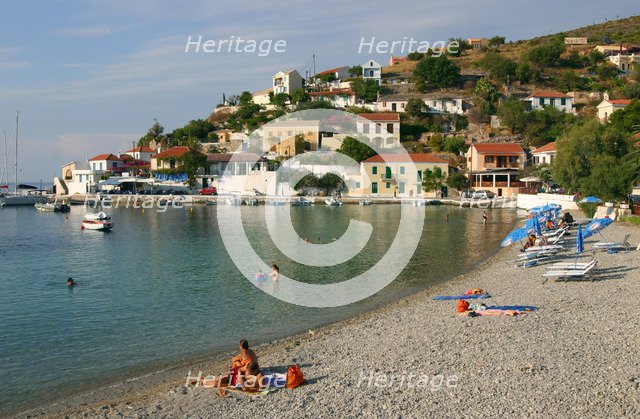 Beach, Assos, Kefalonia, Greece.