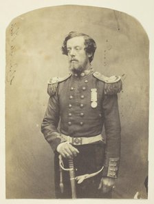 Captain Verschoyle, Grenadier Guards (an Early Photographer), Taken at the Crimea, 1855. Creator: Roger Fenton.