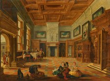 Interior with an elegant gathering, First Half of 17th century. Creator: Bassen, Bartholomeus Corneliszoon van (1590-1652).