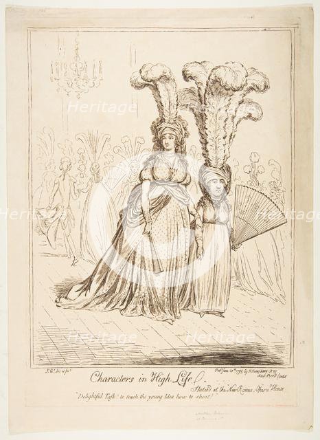 Characters in High Life, June 20, 1795. Creator: James Gillray.
