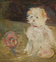 Chien au ballon. Creator: Morisot, Berthe (1841-1895).