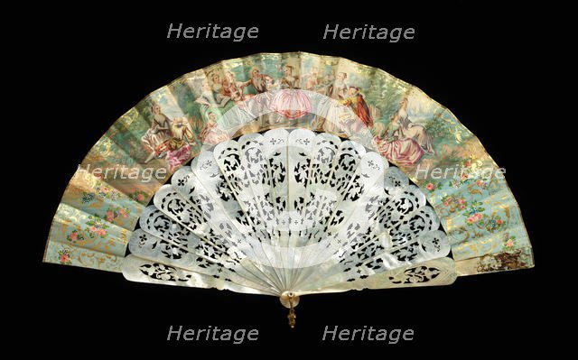 Fan, 1860-70. Creator: Unknown.