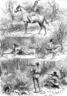 Hunting sketches among the Indians of Minnesota, 1880. Creator: Unknown.