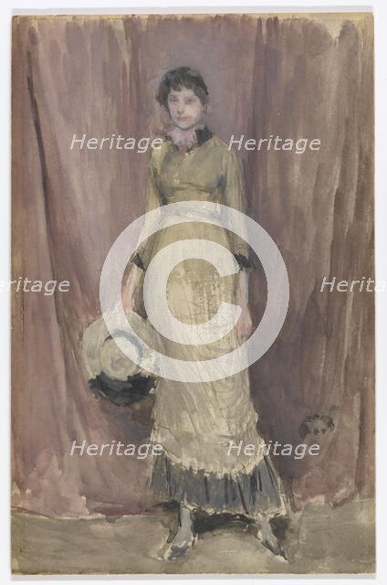 Harmony in Violet and Amber, 1883-1884. Creator: James Abbott McNeill Whistler.