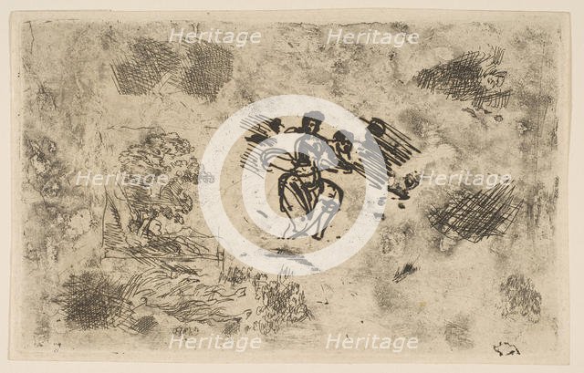 Seated Woman and Other Sketches, ca. 1630-33. Creator: Claude Lorrain.