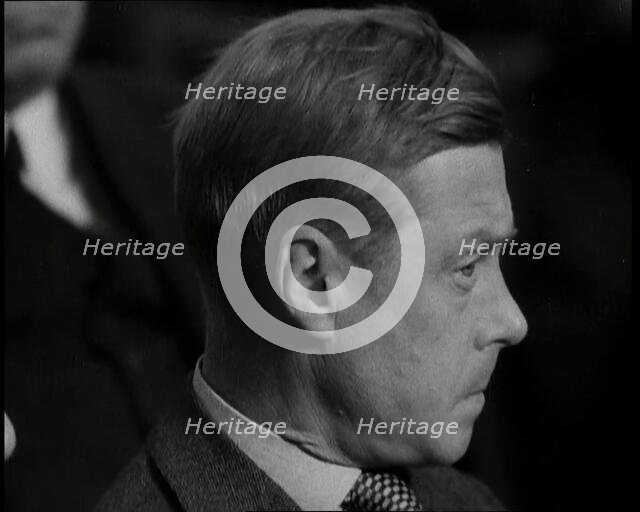 Edward, His Royal Highness the Duke of Windsor Watching an Orchestra, 1937. Creator: British Pathe Ltd.
