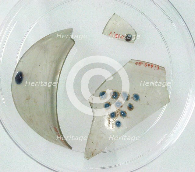 Glass Fragments, Coptic, 4th-early 5th century. Creator: Unknown.
