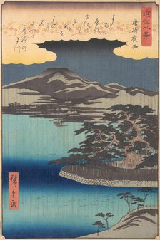 Pine Tree at Karasaki, 1857., 1857. Creator: Ando Hiroshige.