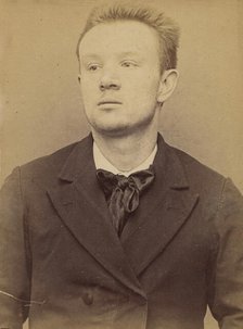 Chaumelin. Odilon. 22 ans, né à Paris VIe. Publiciste. Anarchiste. 24/3/94. , 1894. Creator: Alphonse Bertillon.