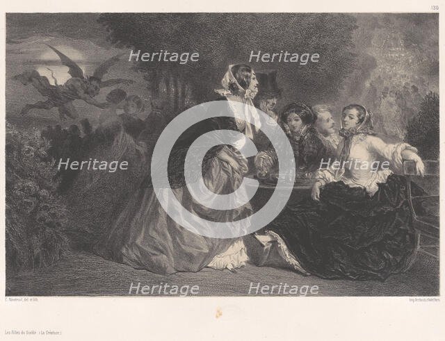 The Daughters of the Devil (The Creature), ca. 1848-62. Creator: Célestin Nanteuil.