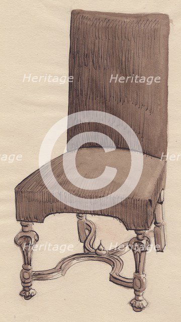 'Late 17th century chair', (1951).  Creator: Shirley Markham.