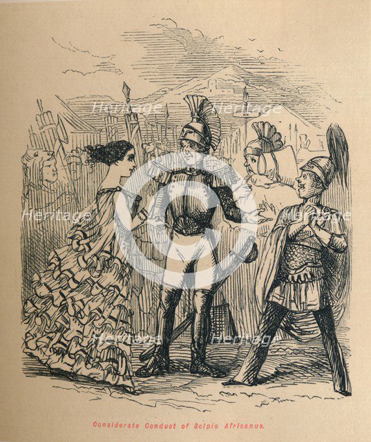 'Considerate Conduct of Scipio Africanus', 1852. Artist: John Leech.