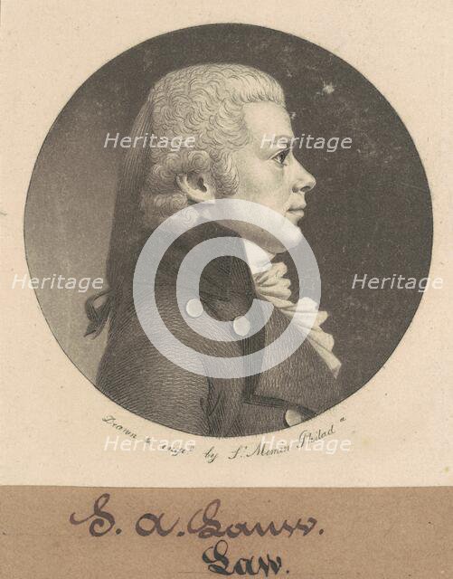 S. A. Law, 1800. Creator: Charles Balthazar Julien Févret de Saint-Mémin.