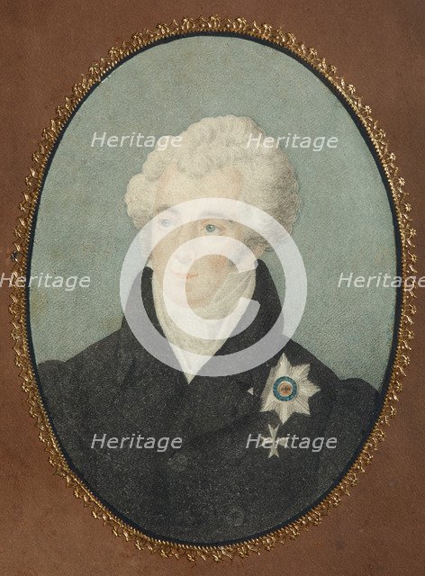 Portrait of Count Alexander Lvovich Naryshkin (1760-1826), Second quarter of the 19th cen. Artist: Anonymous  