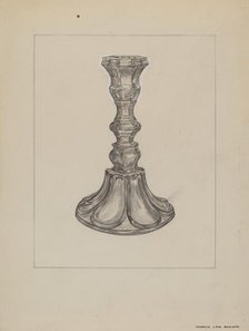 Candlestick, c. 1937. Creator: Francis Law Durand.