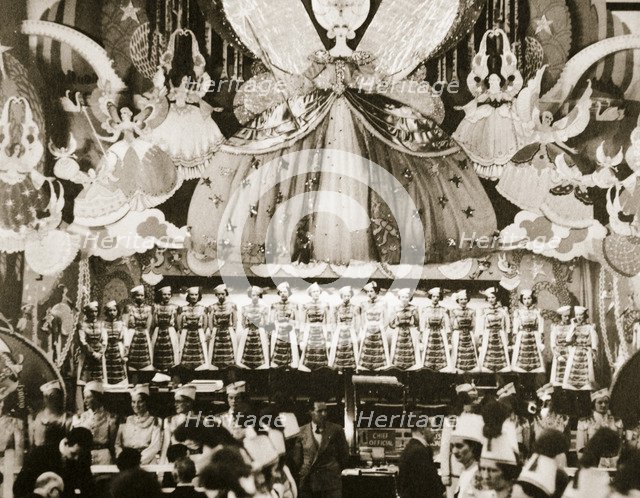 'Fairyland' setting for the draw in the Irish Hospitals' Sweepstake, Dublin, Ireland, c1933. Artist: Unknown