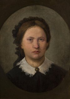 Portrait of the Artist's Sister, Karolina, 1861-1865. Creator: Aleksander Kotsis.