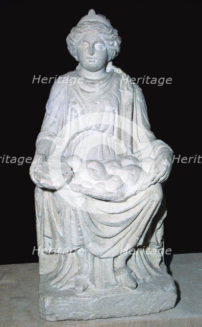 Statuette of a Celtic mother-goddess. Artist: Unknown