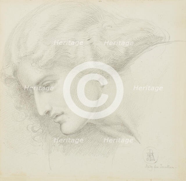 Portrait Study Of A Woman, 1860. Creator: Sir William Blake Richmond.