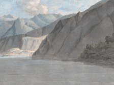 View of Lake Como with Monte Leoni, August 27, 1781. Creator: Francis Towne.