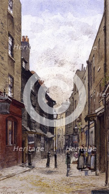 Peter's Lane, Clerkenwell, London, 1880. Artist: John Crowther