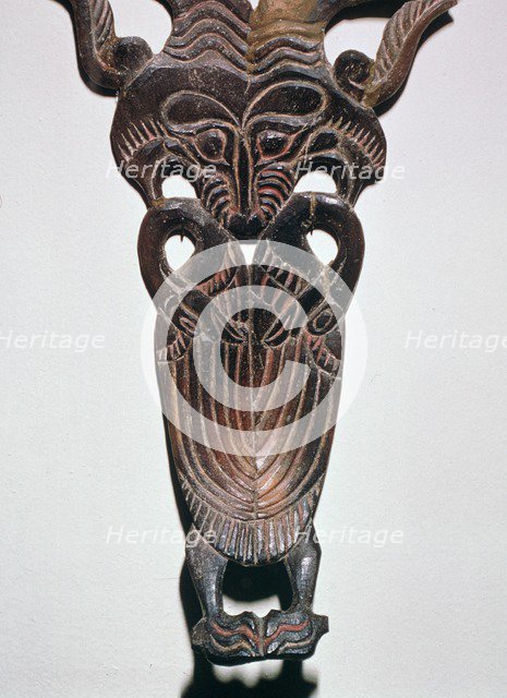 Bridle decoration representing a horned tiger and two swans, 5th century BC Artist: Unknown