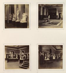 [Greek Court with Farnese Torso of a Youth; View of a Classical Fountain and Pool; Rom..., ca. 1859. Creator: Attributed to Philip Henry Delamotte.