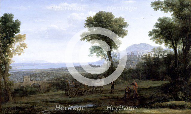 'Landscape with St Philip baptising the eunuch', 1678. Artist: Claude Lorrain.