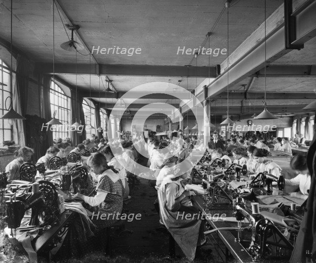 Hampton & Sons Ltd munition works, 43 Belvedere Road, Lambeth, London, July 1916. Artist: H Bedford Lemere.