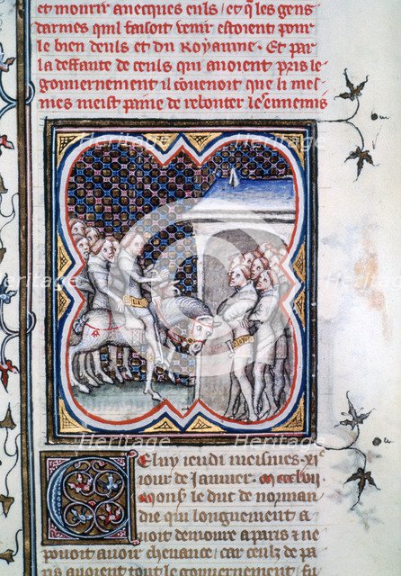 Discourse of the Dauphin Charles, 1358, (1375-1379). Artist: Unknown