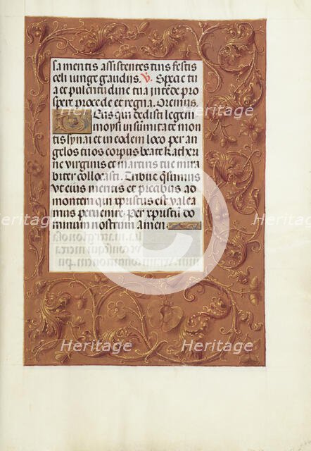Decorated Text Page; Spinola Hours, about 1510-1520. Creator: Unknown.