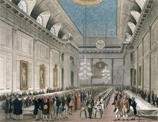 Procession at Freemasons' Hall, Queen Street, London, c1780-1812. Artist: Joseph Constantine Stadler