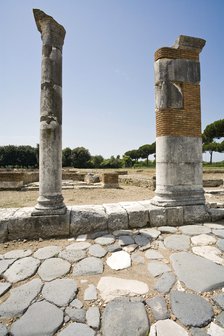 A Roman road, Minturnae, Italy. Artist: Samuel Magal