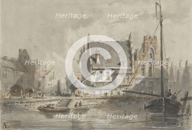 View in Brugge, 1828-1897. Creator: Adrianus Eversen.