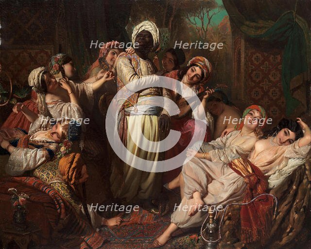 A harem interior, 1846. Creator: Schlesinger; Henry Guillaume (1814-1893).