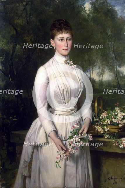 Portrait of Grand Duchess Elizaveta Fyodorovna', (1864–1918), 1885.  Creator: Sohn, Carl Rudolph (1845-1908).