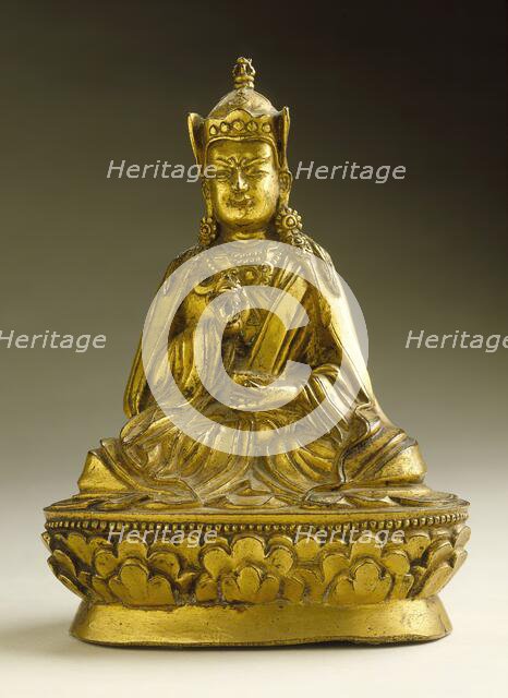 Padmasambhava (Guru Rinpoche, 8th century), 17th-18th century. Creator: Unknown.