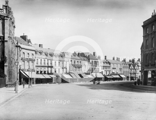 Market Place, Cirencester, Gloucestershire, 1883. Artist: Henry Taunt.