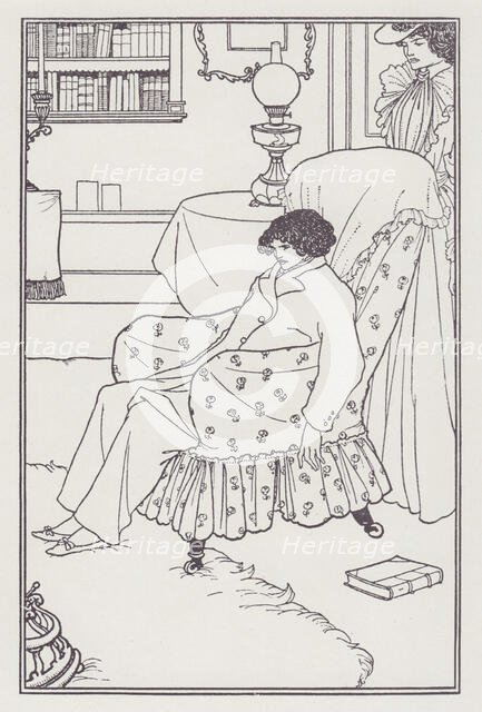 Frontispiece to An Evil Motherhood. Elkin Mathews, 1895. Creator: Aubrey Beardsley.