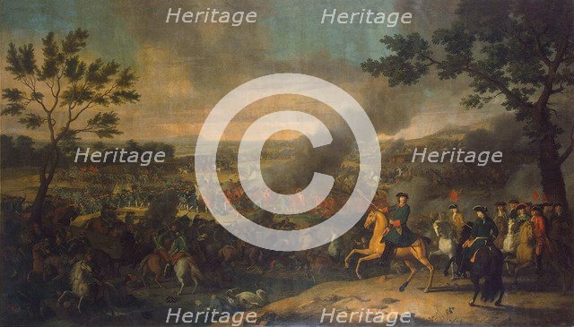 The Battle of Poltava on 27th June 1709, 1717-1718.  Creator: Caravaque, Louis (1684-1754).